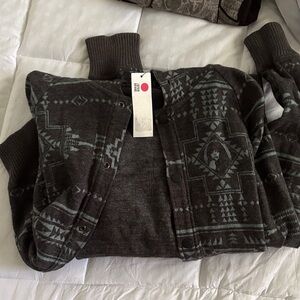 Hysteric Glamour Gray Patterned Hoodie